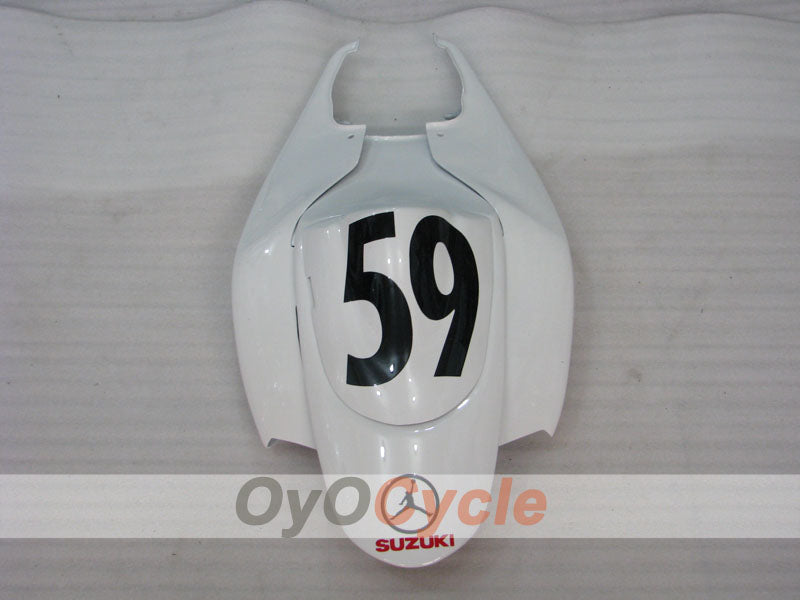 Injection Fairing kit for 06-07 GSX R750 - Red, White - Jordan #OYO87901305
