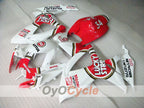 Injection Fairing kit for 06-07 GSX R750 - Red, White - Lucky Strike #OYO87901307