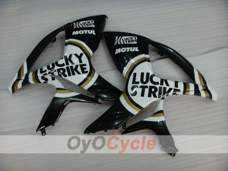 Injection Fairing kit for 06-07 GSX R600 - White, Black - Lucky Strike, MICHELIN, MOTUL #OYO87901515