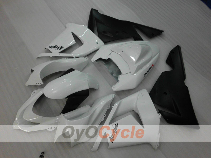 Injection Fairing kit for 04-05 NINJA ZX-10R - White, Black - Factory Style #OYO87901522 Main image