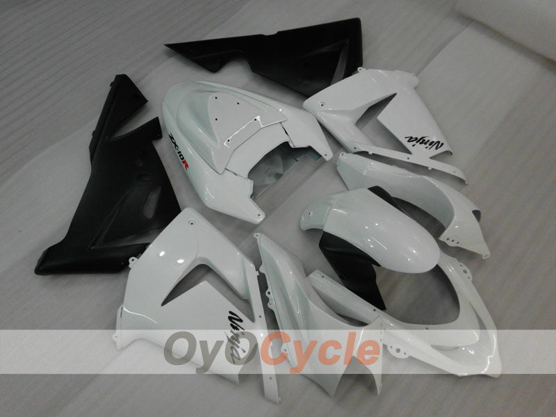 Injection Fairing kit for 04-05 NINJA ZX-10R - White, Black - Factory Style #OYO87901522