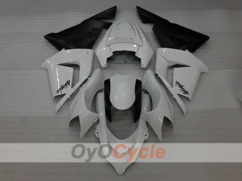 Injection Fairing kit for 04-05 NINJA ZX-10R - White, Black - Factory Style #OYO87901522