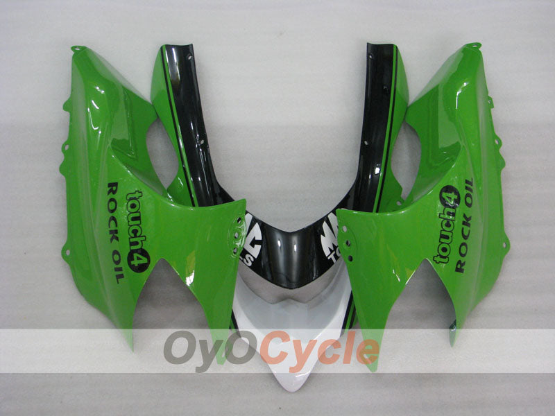 Injection Fairing kit for 04-05 NINJA ZX-10R - Green, Black - MAXXIS #OYO87901543
