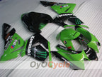 Injection Fairing kit for 04-05 NINJA ZX-10R - Green, Black - Monster #OYO87901545