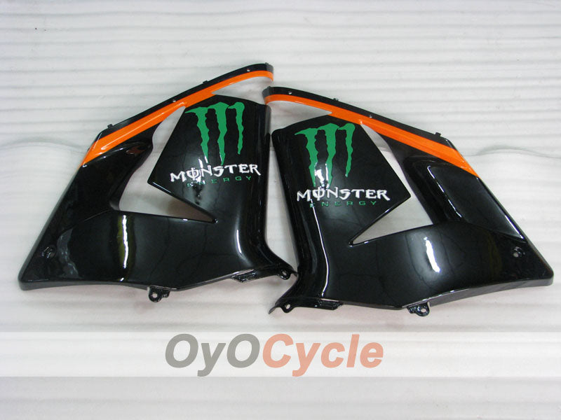 Injection Fairing kit for 04-05 NINJA ZX-10R - Orange, Black - Monster #OYO87901546