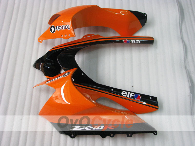 Injection Fairing kit for 04-05 NINJA ZX-10R - Orange, Black - Monster #OYO87901546