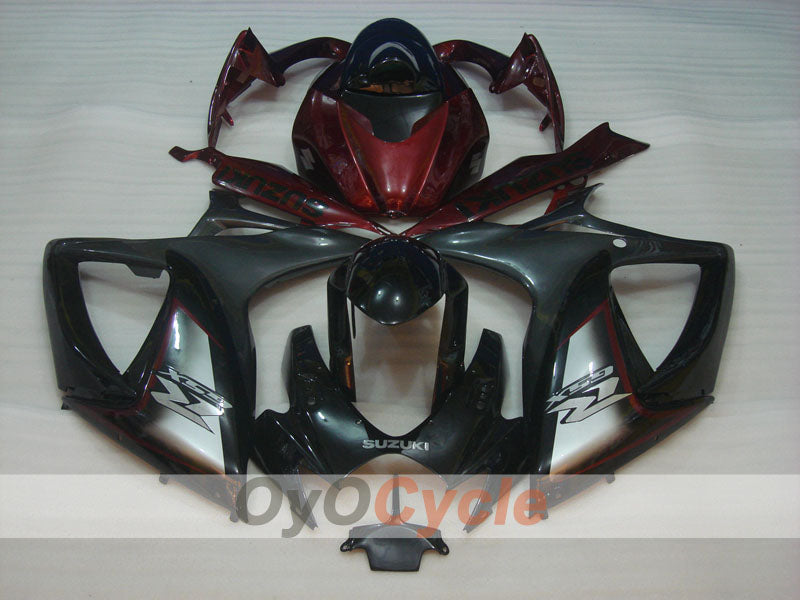 Injection Fairing kit for 06-07 GSX R600 - Red, Black - Factory Style #OYO87901575