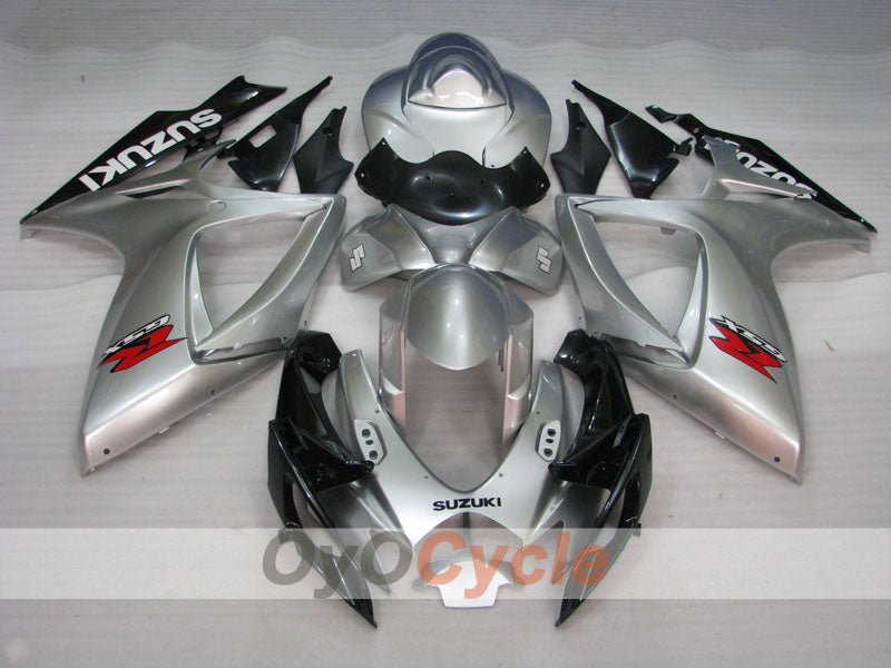 Injection Fairing kit for 06-07 GSX R600 - Black, Silver - Factory Style #OYO87901588