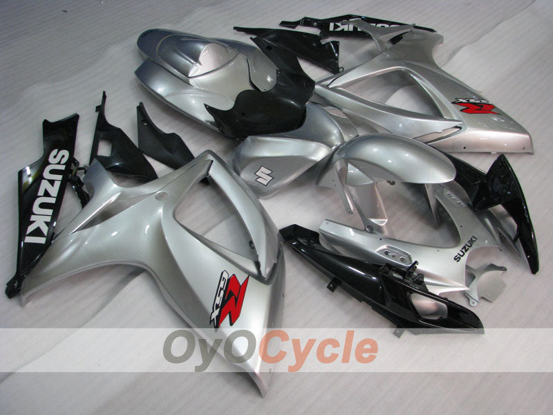 Injection Fairing kit for 06-07 GSX R600 - Black, Silver - Factory Style #OYO87901588