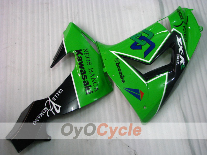 Injection Fairing kit for 06-07 NINJA ZX-10R - Green, Black - Factory Style #OYO87901589