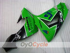 Injection Fairing kit for 06-07 NINJA ZX-10R - Green, Black - Factory Style #OYO87901589