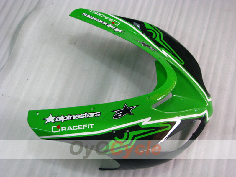 Injection Fairing kit for 06-07 NINJA ZX-10R - Green, Black - Factory Style #OYO87901589
