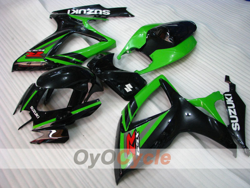 Injection Fairing kit for 06-07 GSX R750 - Green, Black - Factory Style #OYO87901350