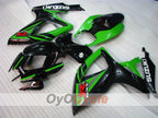Injection Fairing kit for 06-07 GSX R750 - Green, Black - Factory Style #OYO87901350
