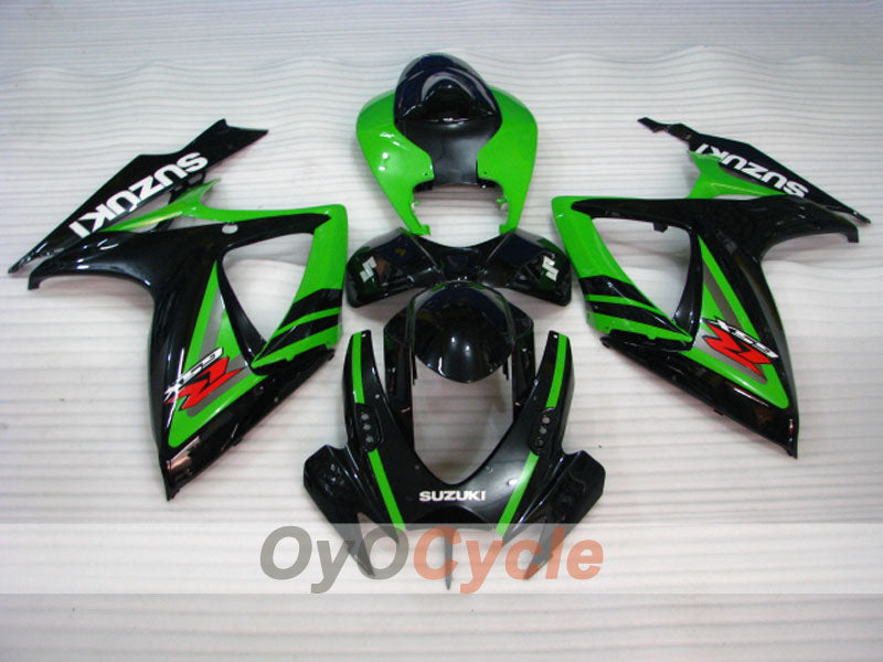 Injection Fairing kit for 06-07 GSX R750 - Green, Black - Factory Style #OYO87901350