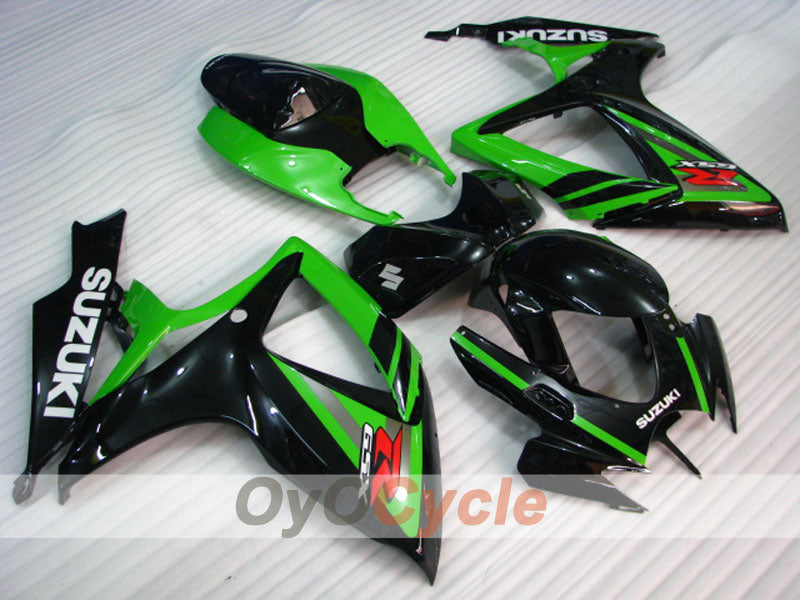 Injection Fairing kit for 06-07 GSX R600 - Green, Black - Factory Style #OYO87901590
