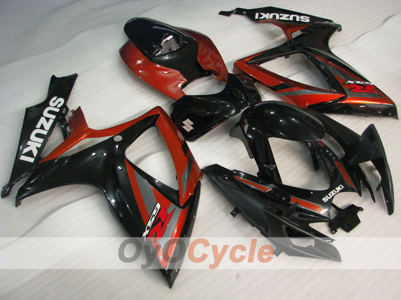 Injection Fairing kit for 06-07 GSX R750 - Red, Black - Factory Style #OYO87901351