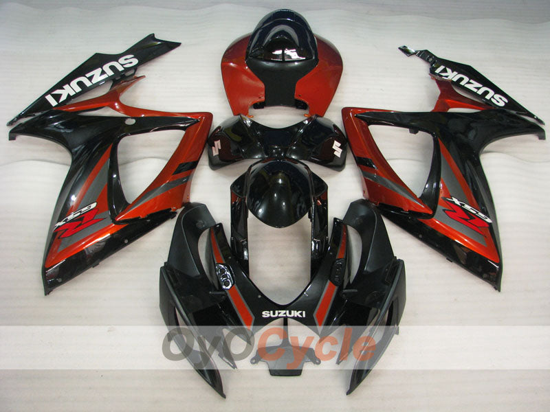 Injection Fairing kit for 06-07 GSX R600 - Red, Black - Factory Style #OYO87901592