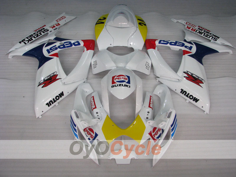 Injection Fairing kit for 06-07 GSX R750 - White - PEPSI #OYO87901353