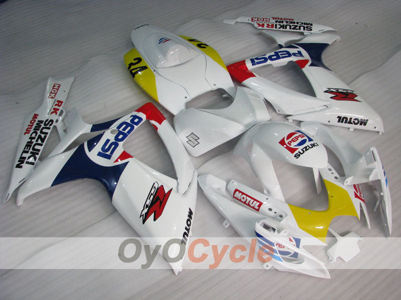 Injection Fairing kit for 06-07 GSX R750 - White - PEPSI #OYO87901353