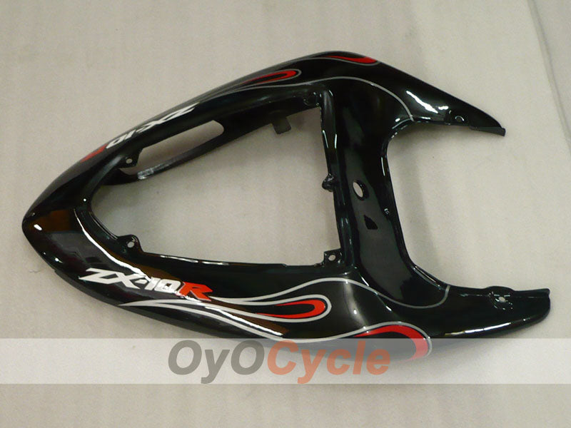 Injection Fairing kit for 06-07 NINJA ZX-10R - White, Black - Flame #OYO87901599