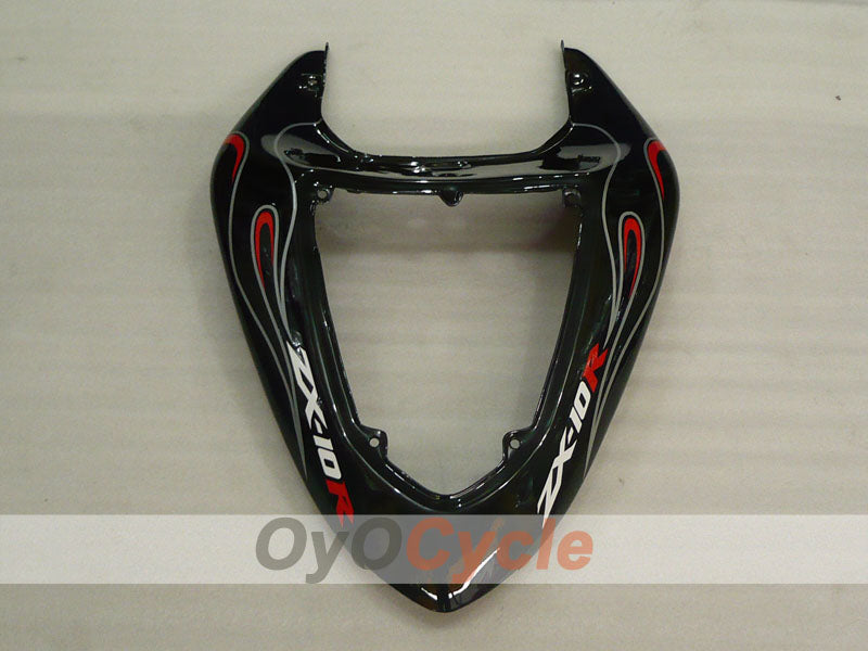 Injection Fairing kit for 06-07 NINJA ZX-10R - White, Black - Flame #OYO87901599