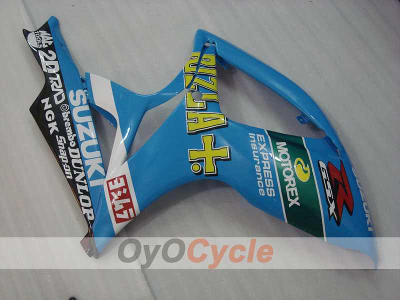 Injection Fairing kit for 06-07 GSX R600 - Blue, Black - DUNLOP, Rizla+ #OYO87901601