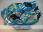 Injection Fairing kit for 06-07 GSX R600 - Blue, Black - DUNLOP, Rizla+ #OYO87901601