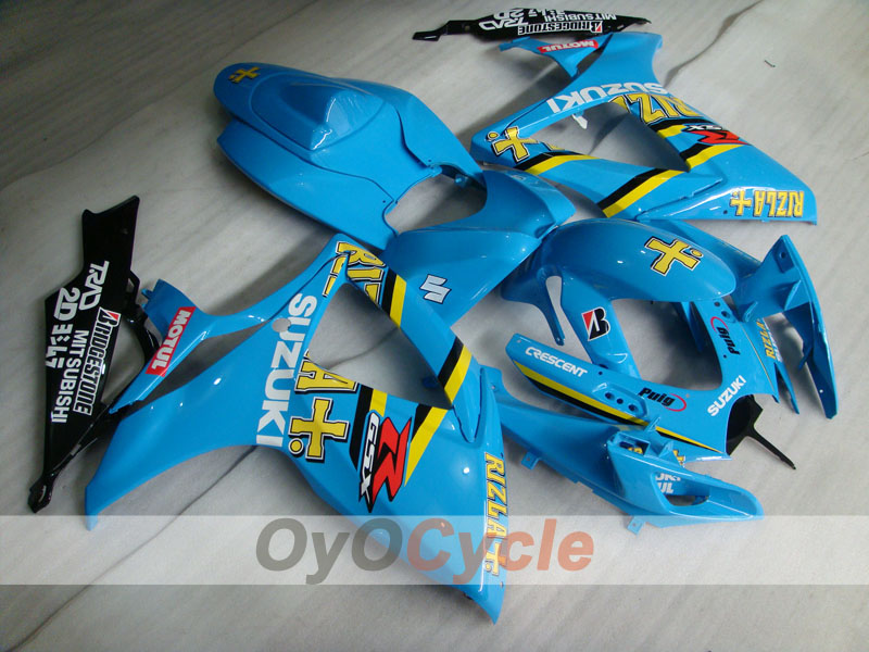 Injection Fairing kit for 06-07 GSX R750 - Blue, Black - Rizla+ #OYO87901370