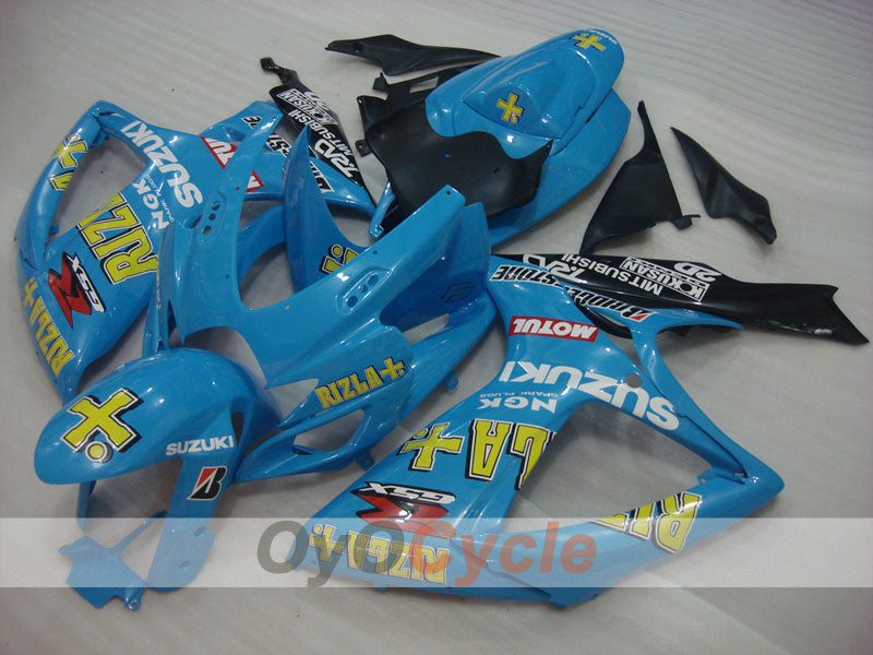 Injection Fairing kit for 06-07 GSX R750 - Blue, Black - Rizla+ #OYO87901372 Main image