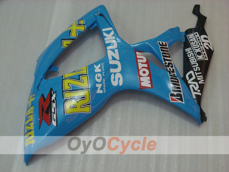 Injection Fairing kit for 06-07 GSX R750 - Blue, Black - Rizla+ #OYO87901372