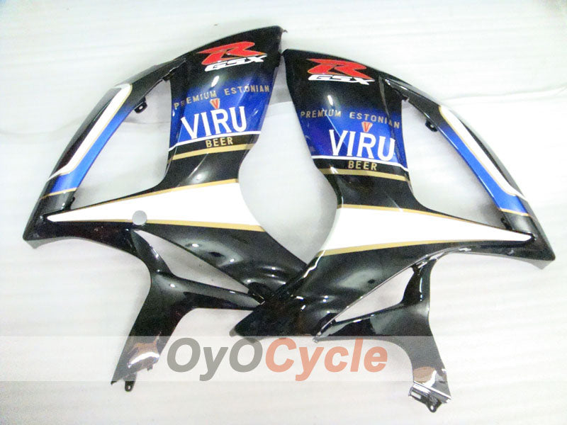 Injection Fairing kit for 06-07 GSX R750 - White, Black - VIRU #OYO87901373