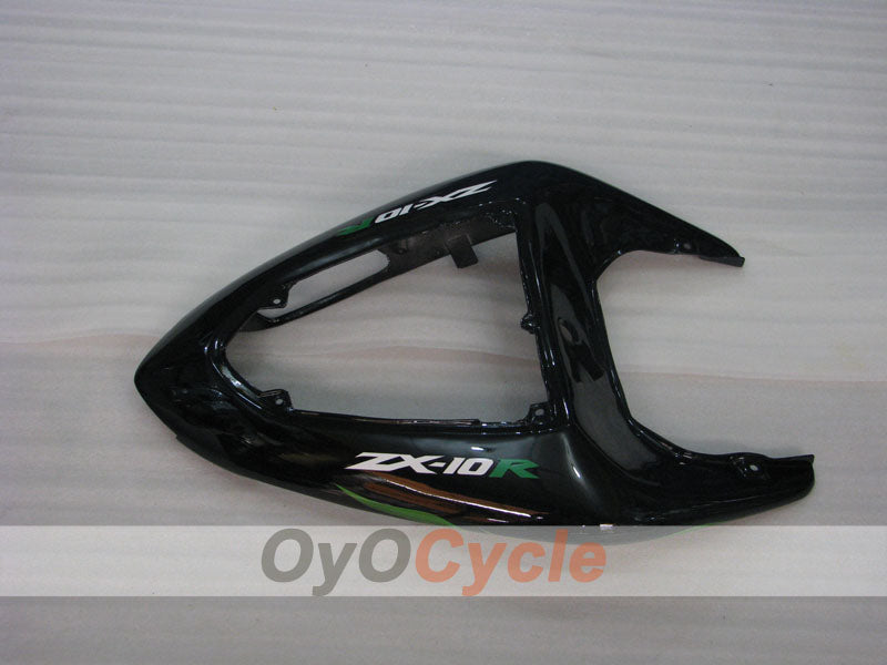 Injection Fairing kit for 06-07 NINJA ZX-10R - Green, Black - Flame #OYO87901610