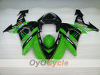 Injection Fairing kit for 06-07 NINJA ZX-10R - Green, Black - Monster #OYO87901627