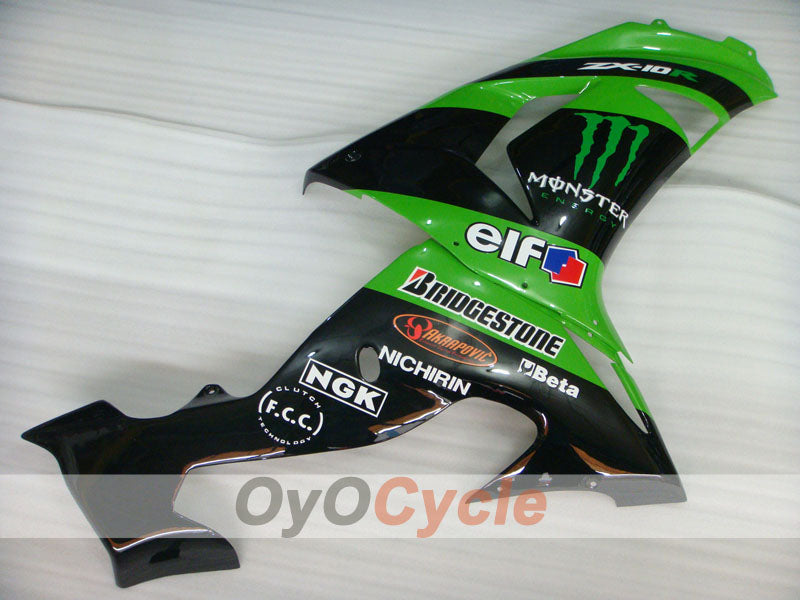 Left & Right Side Fairing For Kawasaki 06-07 Ninja ZX-10R #OYO87913384 Secondary image