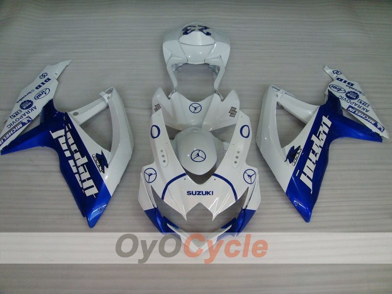 Injection Fairing kit for 08-10 GSX R750 - Blue, White - Jordan #OYO87901449 Secondary image