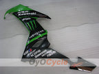 Injection Fairing kit for 08-10 NINJA ZX-10R - Green, Black - Monster #OYO87901654