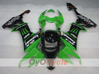 Injection Fairing kit for 08-10 NINJA ZX-10R - Green, Black - Monster #OYO87901654