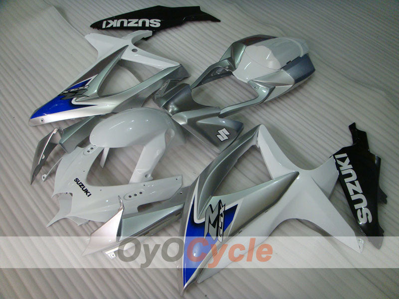 Injection Fairing kit for 08-10 GSX R600 - White, Black - Factory Style #OYO87901656 Secondary image