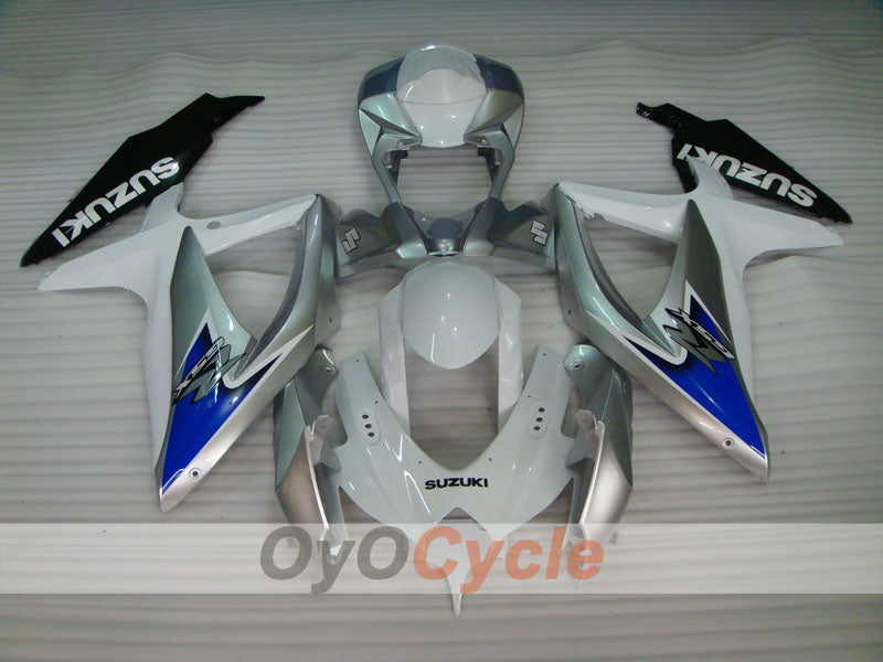 Injection Fairing kit for 08-10 GSX R750 - White, Silver - Factory Style #OYO87901410 Secondary image