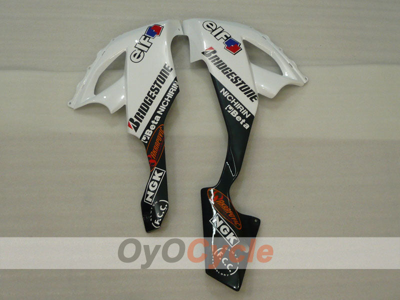 Injection Fairing kit for 08-10 NINJA ZX-10R - White, Black - Monster #OYO87901659
