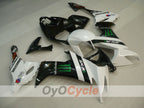 Injection Fairing kit for 08-10 NINJA ZX-10R - White, Black - Monster #OYO87901659