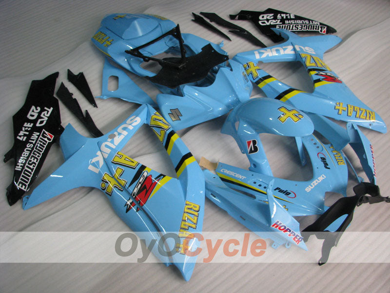 Injection Fairing kit for 08-10 GSX R600 - Blue, Black - Rizla+ #OYO87901674 Main image