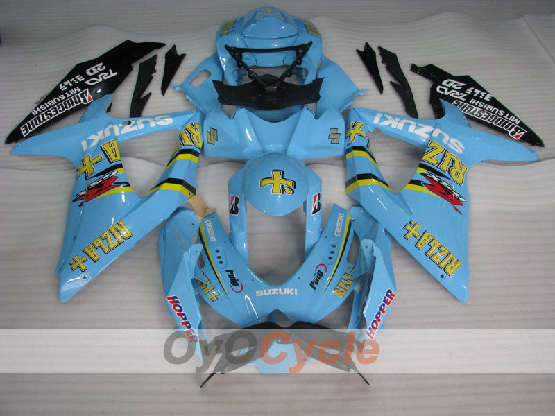 Injection Fairing kit for 08-10 GSX R750 - Blue, Black - Rizla+ #OYO87901456
