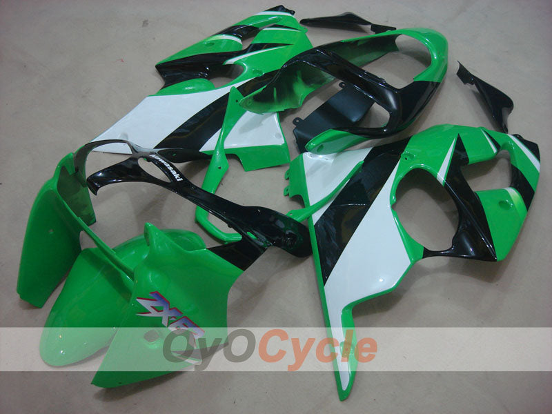 Injection Fairing kit for 00-02 NINJA ZX-6R - Green, White - Factory Style #OYO87901694