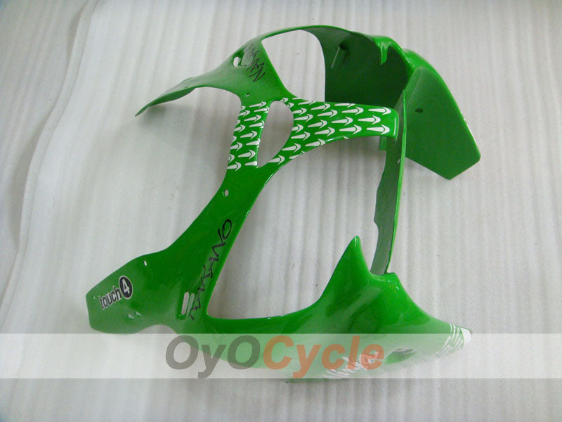 Injection Fairing kit for 00-02 NINJA ZX-6R - Green, Black - Factory Style #OYO87901695