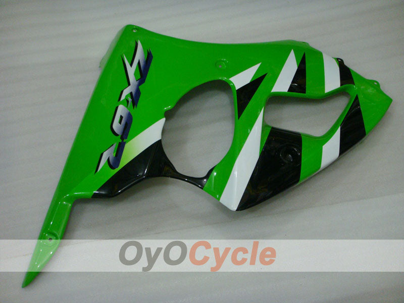Injection Fairing kit for 00-02 NINJA ZX-6R - Green, Black - Factory Style #OYO87901696