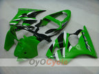 Injection Fairing kit for 00-02 NINJA ZX-6R - Green, Black - Factory Style #OYO87901696