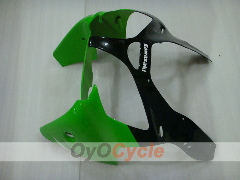 Injection Fairing kit for 00-02 NINJA ZX-6R - Green, Black - Factory Style #OYO87901696