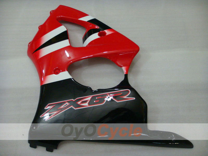Injection Fairing kit for 00-02 NINJA ZX-6R - Red, Black - Factory Style #OYO87901697